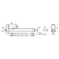Zwei 2000N Elektrische Linearantriebe Linearaktoren Synchronisierung (Modell 0043049)