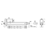 Zwei 2000N Elektrische Linearantriebe Linearaktoren Synchronisierung (Modell 0043049)