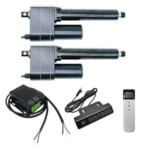 Zwei 50MM-600MM 8000N Linearantriebe Industrie Synchronisierung